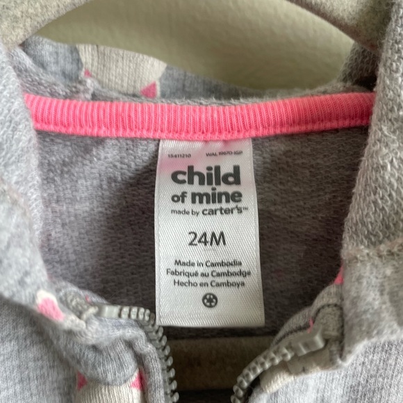 Carters Children’s Girl Cat Jacket - Picture 3 of 3